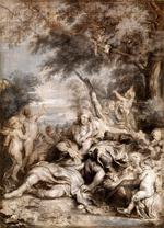 欧洲12-19世纪油画五_DYCK, Sir Anthony Van - Rinaldo conquered by Love for Armida